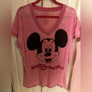 Pink Mickey Mouse T-Shirt